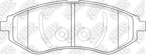 Колодки тормозные дисковые PN0370 NIBK