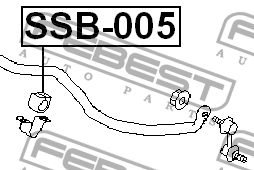 Втулка стабилизатора SSB-005 FEBEST