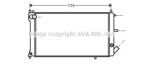 Радиатор, охлаждение двигател CN2028 AVA