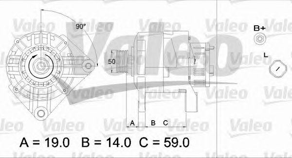 Генератор 437423 VALEO PHC