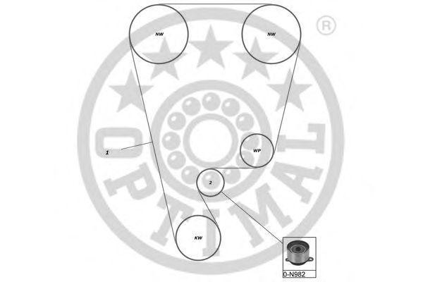 Комплект ремня ГРМ SK-1301 OPTIMAL