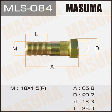 Шпилька ступицы колеса MLS084 MASUMA