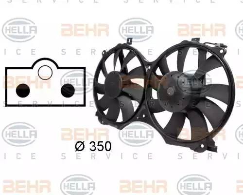 Вентилятор, охлаждение двигателя 8EW009158741 HELLA