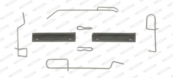 Комплектующие, колодки дискового тормоза FBA504 FERODO