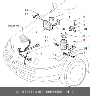 Катушка зажигания 60623365 ALFA FIAT LANCIA