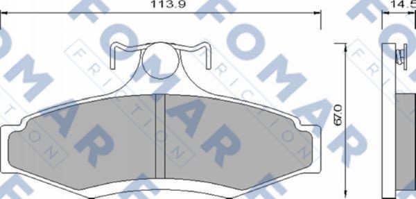 Колодки тормозные дисковые 51666181 ROULUNDS BRAKING