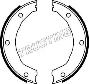 Комплект тормозных колодок, стояночная тормозная система 040158 TRUSTING
