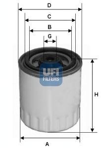Топливный фильтр 24.328.00 UFI
