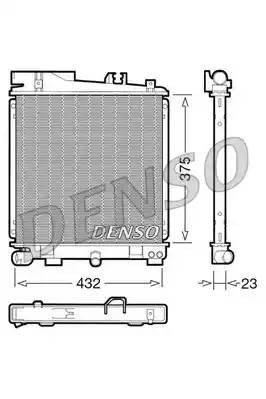 Радиатор, охлаждение двигател DRM05029 DENSO
