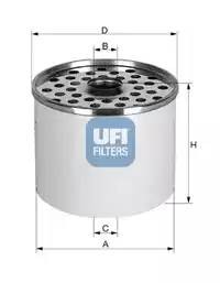 Топливный фильтр 2436000 UFI