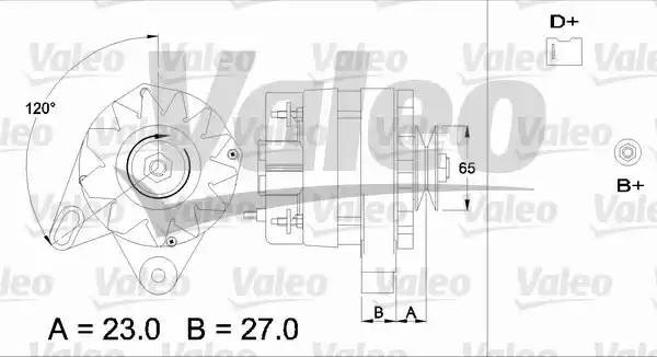 Генератор 433387 VALEO PHC
