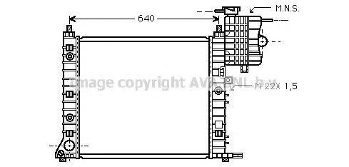 Радиатор охлаждения ДВС MS2216 AVA