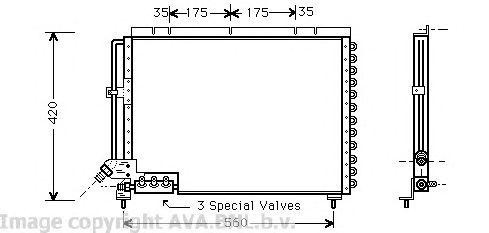 Конденсатор, кондиционер VO5079 AVA