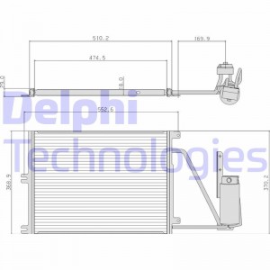 Конденсатор, кондиционер TSP0225105 DELPHI