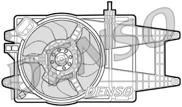 Вентилятор, охлаждение двигателя DER09042 DENSO