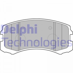 Комплект тормозных колодок, диско LP1901 DELPHI