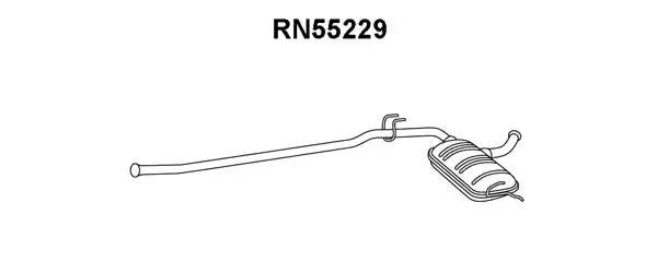 Предглушитель выхлопных газов RN55229 VENEPORTE