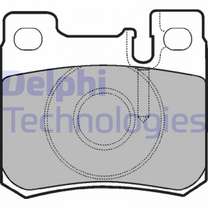 Комплект тормозных колодок, диско LP947 DELPHI