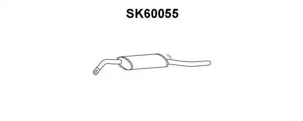 Глушитель выхлопных газов конечный SK60055 VENEPORTE