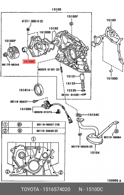 Сальник коленвала 15165-74020 DAIHATSU