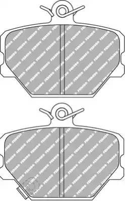 Комплект тормозных колодок, диско FDS1162 FERODO