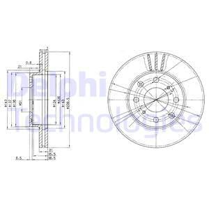 Тормозной диск BG2673 DELPHI