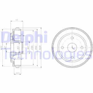 Тормозной барабан BF473 DELPHI