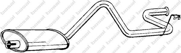 Глушитель выхлопных газов конечный 284169 BOSAL