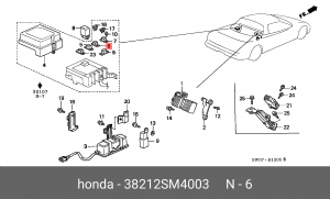Предохранитель 38212SM4003 HONDA