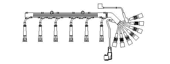 Ккомплект проводов зажигания 525/100 BREMI