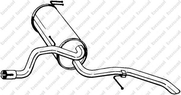 Глушитель выхлопных газов конечный 279331 BOSAL