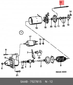 Болт 7527815 SAAB