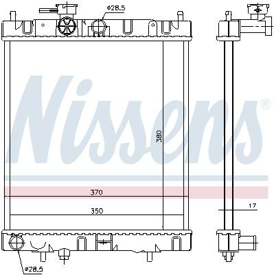 Вентилятор, охлаждение двигателя 85579 NISSENS