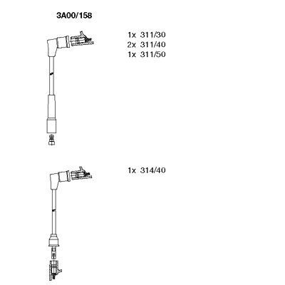 Провод зажигания 40132 BREMI