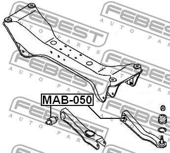 Сайлентблок MAB-050 FEBEST