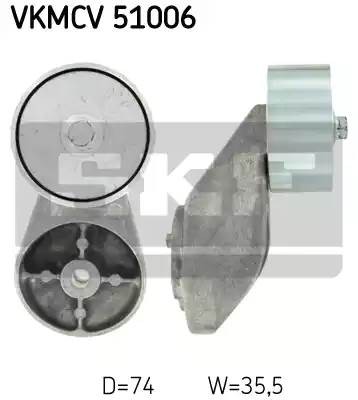 Паразитный / ведущий ролик, поликлиновой ремень VKMCV51006 SKF