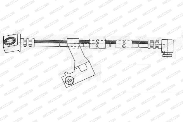 Тормозной шланг FHY2172 FERODO