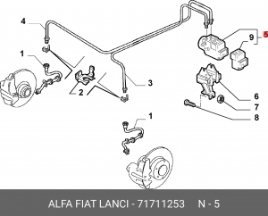 Гидроагрегат, тормозная система 71711253 ALFA FIAT LANCIA