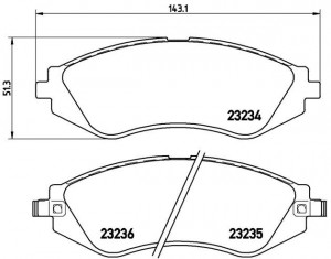 Комплект тормозных колодок, диско P15002 BREMBO