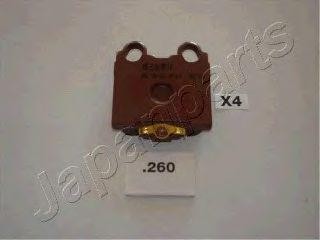 Комплект тормозных колодок, диско PP-260AF JAPAN PARTS GROUP