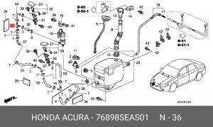 Деталь 76898SEAS01 HONDA