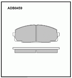 Колодки тормозные дисковые ADB0459 ALLIED NIPPON