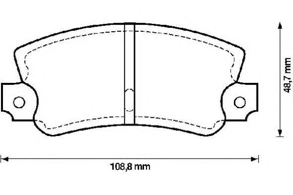 Комплект тормозных колодок, диско 571475B BENDIX JURID