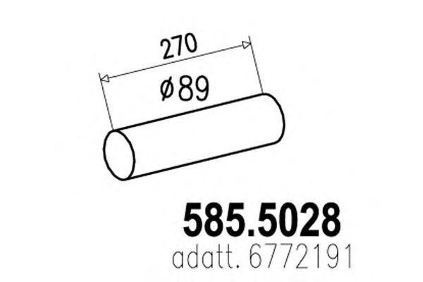 Выпускной трубопровод 5855028 ASSO