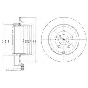 Тормозной диск BG4035 DELPHI