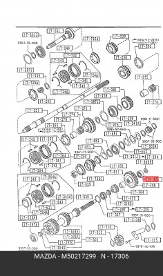 Подшипник КПП M50217299 MAZDA