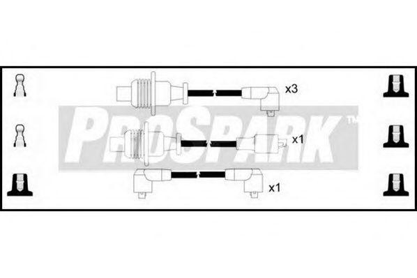 Ккомплект проводов зажигания OES127 STANDARD
