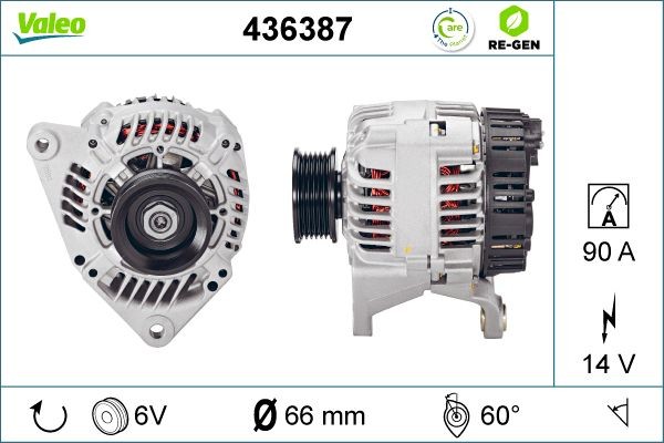 Генератор 436387 VALEO PHC