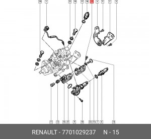 Болт 7701029237 RENAULT