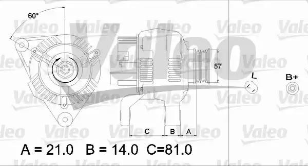 Генератор 437188 VALEO PHC